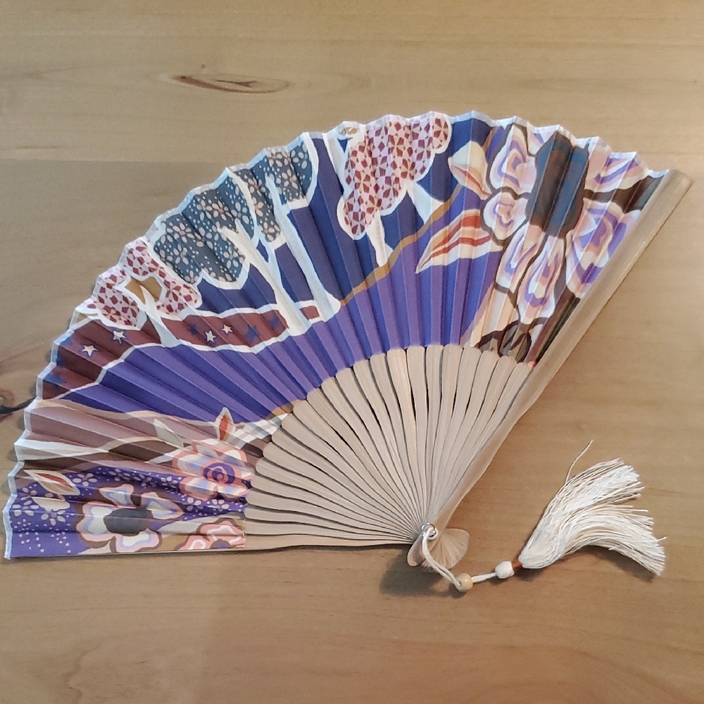 NWT SPELL Dancing Valley Fabric Fan